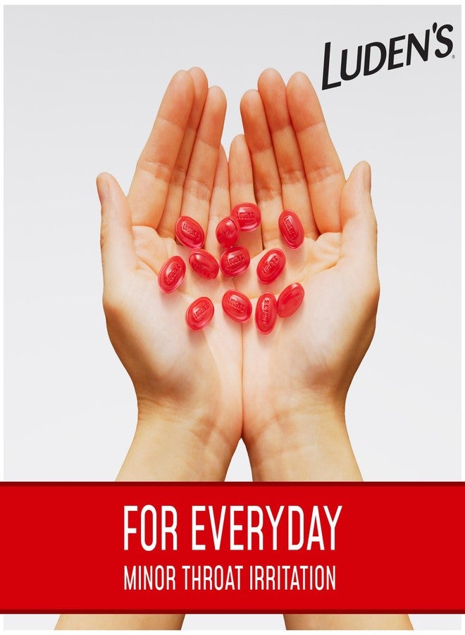 Luden's Sore Throat Drops, for Minor Sore Throat Relief, Wild Cherry, 160 Count - Image 3